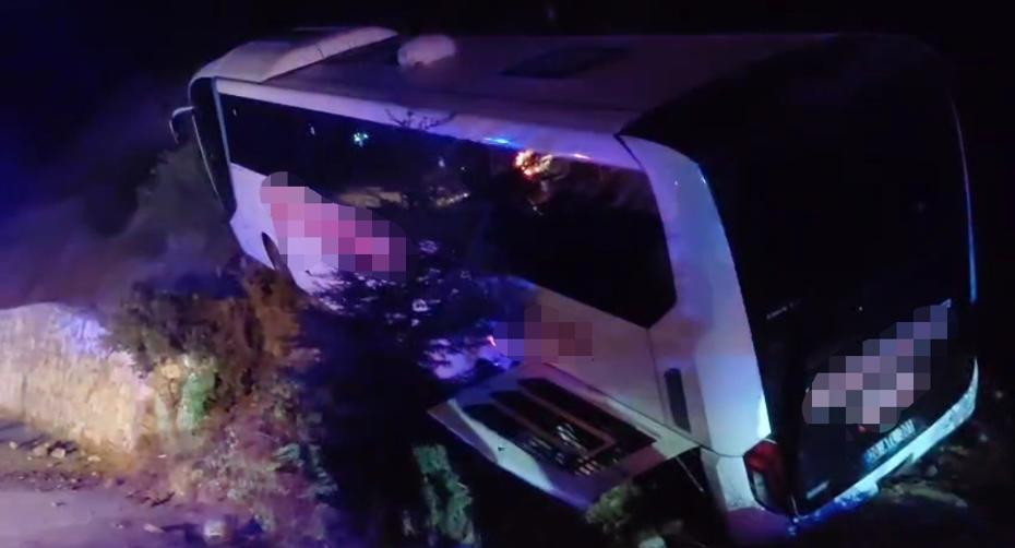 Manisa Kırkağaç'ta Otobüs Kazası: 18 Yaralı
